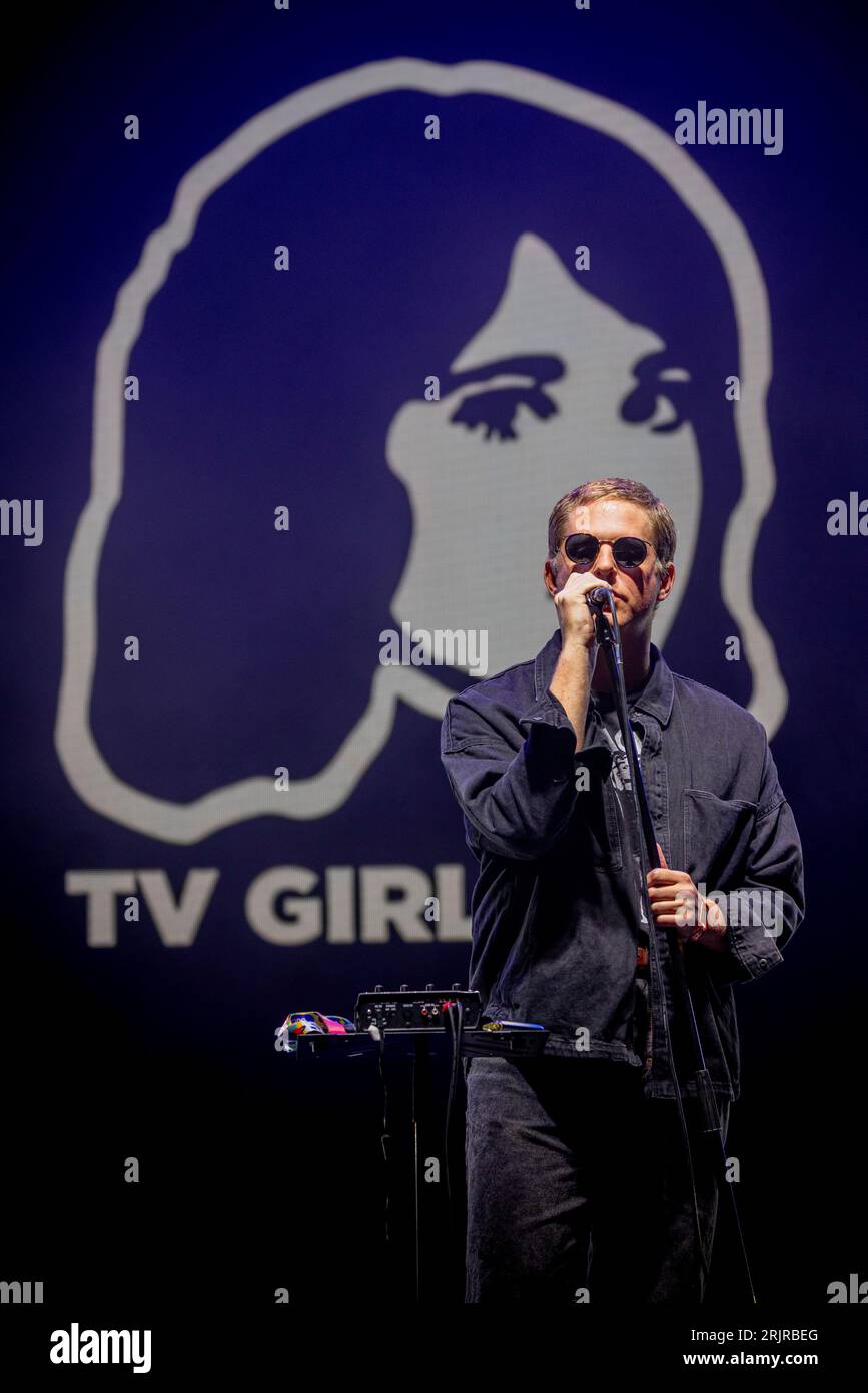 Hongrie 12 août 2023 TV Girl band live au Sziget Festival Budapest © Andrea Ripamonti / Alamy Banque D'Images
