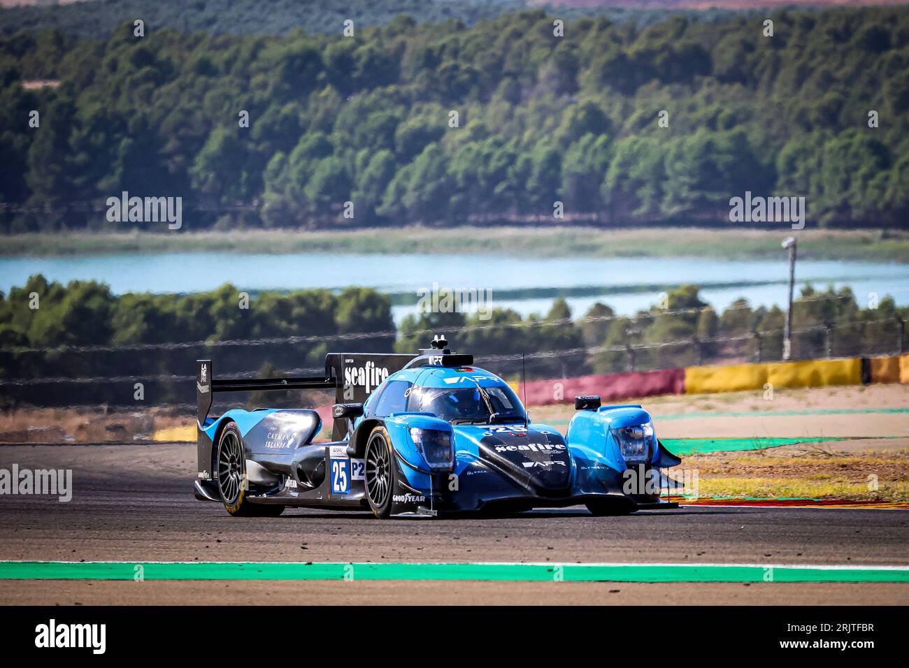 Alcaniz, Espagne. 23 août 2023. 25 SIMPSON Kyffin (usa), ALLEN James (aus), LYNN Alexander (gar), Algarve Pro Racing, Oreca Gibson 07 - Gibson, action lors des 4 heures d'Aragon 2023, 3e manche des European le Mans Series 2023 sur Motorland Aragon du 24 au 26 août 2023 à Alcaniz, Espagne - photo Paulo Maria/DPPI crédit : DPPI Media/Alamy Live News Banque D'Images