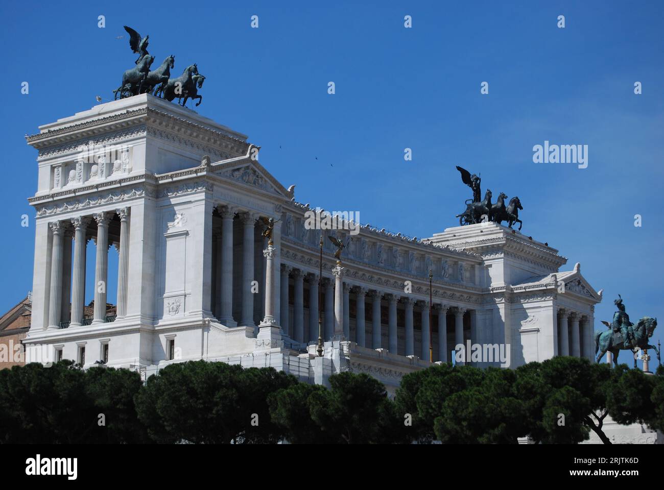 Vue de l'autel de la Patrie dans le centre de Rome, Italie Banque D'Images