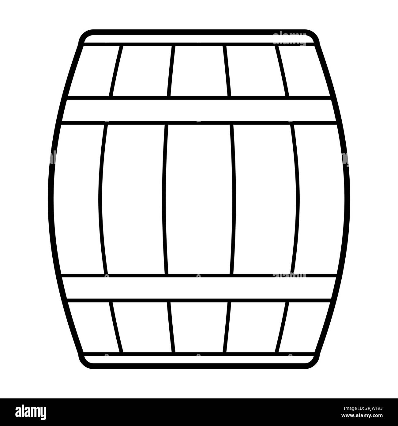 Tonneau en bois de bière. Fête de la bière ou Oktoberfest. Illustration de Vecteur