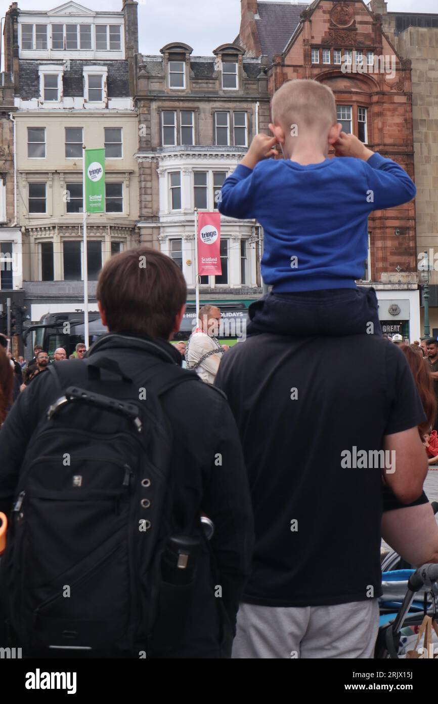 Edimbourg Ecosse 23 août 2023 Edimbourg City Centre pendant le festival Fringe. Édimbourg Écosse ©GED Noonan/Alamy Banque D'Images
