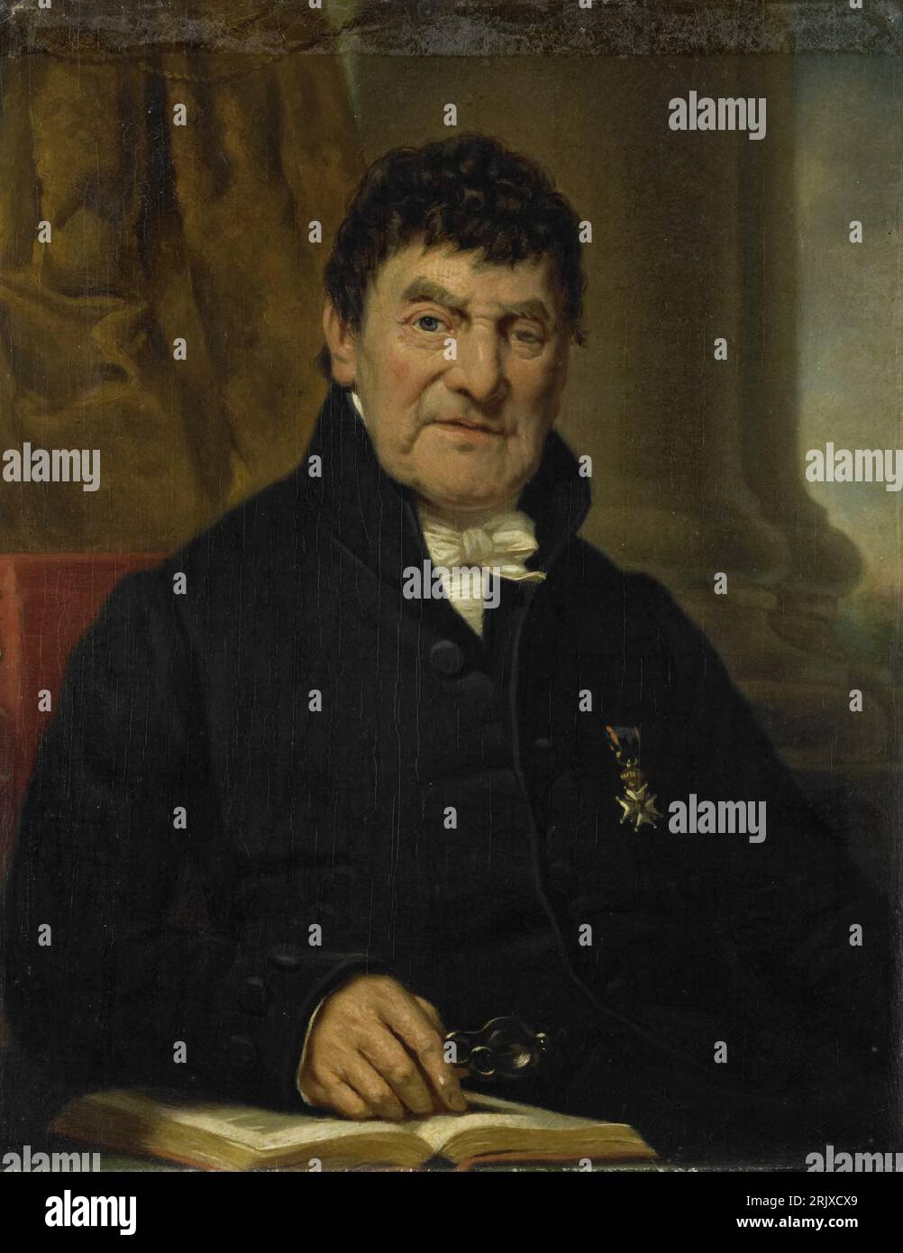 Portrait du Dr Cornelis Hendrik à Roy, médecin et biographe 1833 par Jan Adam Kruseman Banque D'Images