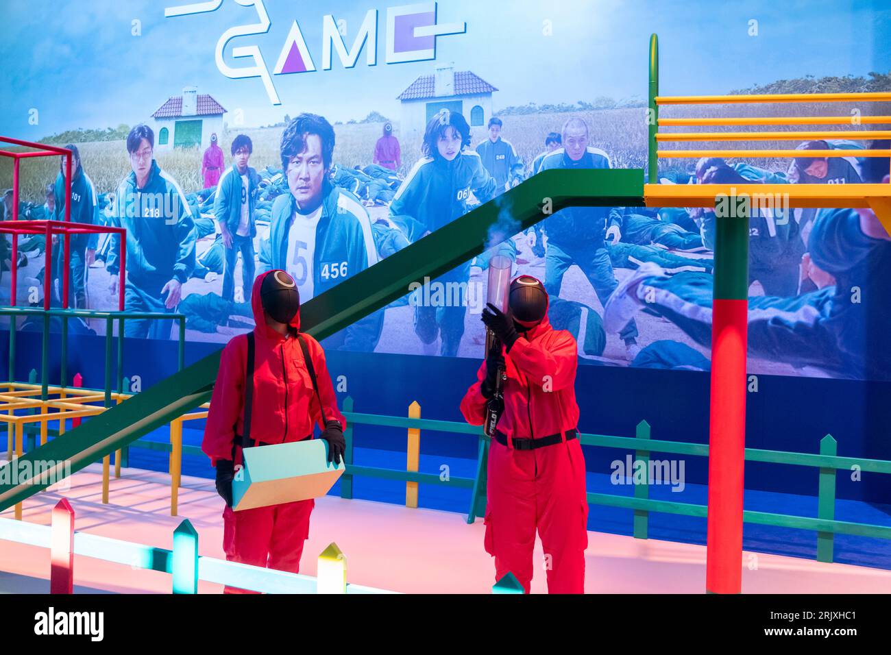 Journée d'ouverture de la gamescom, le plus grand salon mondial des jeux vidéo et informatiques à Cologne du 23-27 au 24 août 2023. Banque D'Images