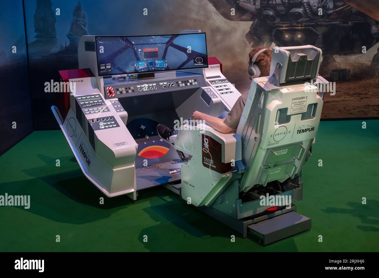 Journée d'ouverture de la gamescom, le plus grand salon mondial des jeux vidéo et informatiques à Cologne du 23-27 au 27 août 2023. Banque D'Images