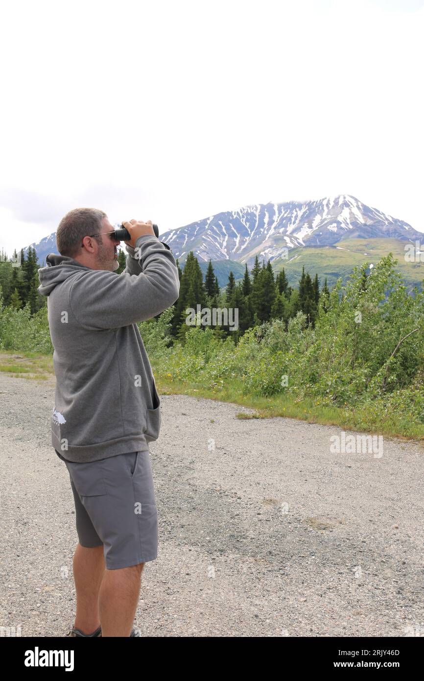 Exploration de l'Alaska Banque D'Images