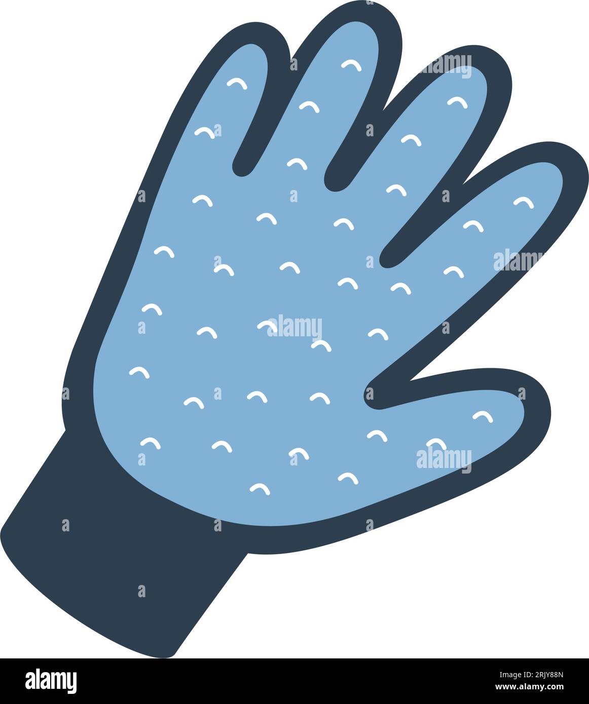 Gant d'épilation pour animaux de compagnie. Accessoires pour animaux, fournitures pour jouets pour animaux de compagnie. Illustration vectorielle. Illustration de Vecteur