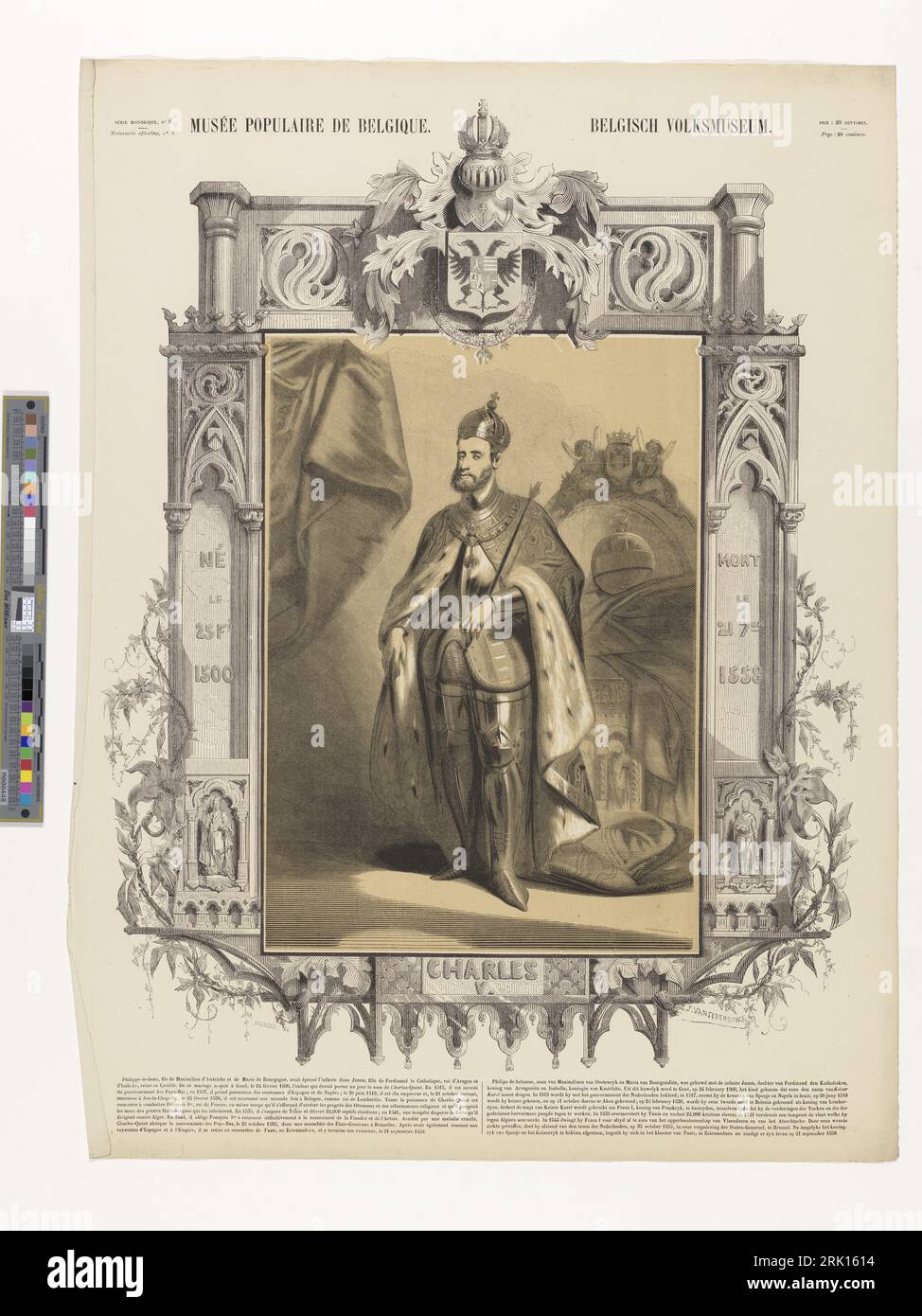 Charles V entre circa 1848 et circa 1855 par François Pannemaker Banque D'Images