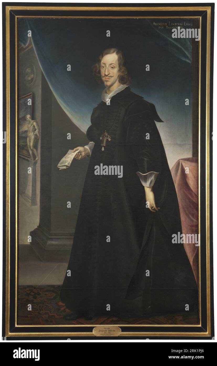 Leopold Guillaume (1614-1662), archiduc d'Autriche du 17e siècle par Frans Luycx Banque D'Images