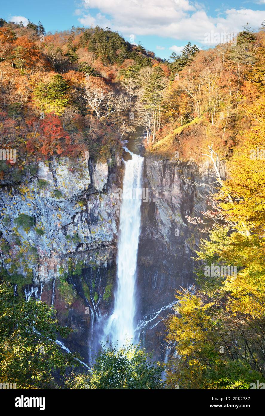 Chutes de Kegon à Nikko, Japon en automne. Banque D'Images