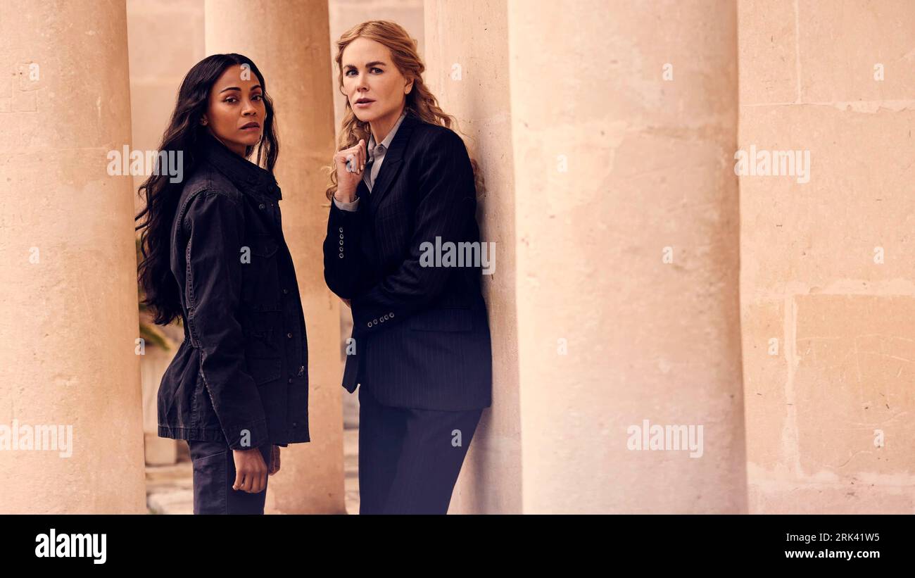 NICOLE KIDMAN et ZOE SALDANA dans OPS : LIONESS (2023), réalisé par PAUL CAMERON, JOHN HILLCOAT et ANTHONY BYRNE. Crédit : PARAMOUNT TELEVISION / Album Banque D'Images