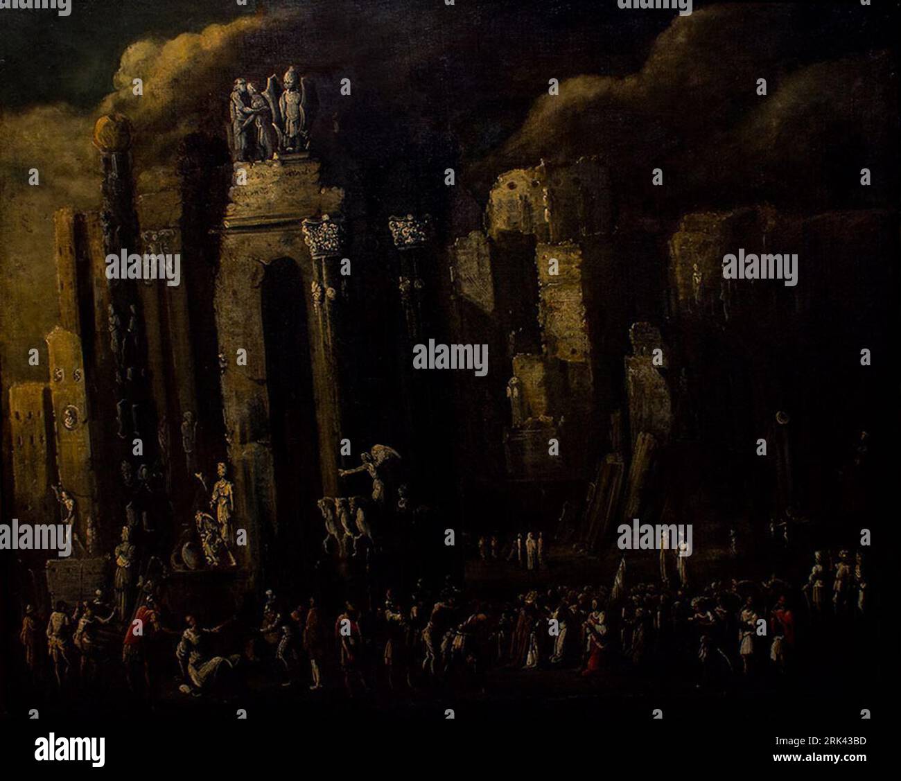 Le martyre de Sainte Ursula 17e siècle par François de nomé Banque D'Images