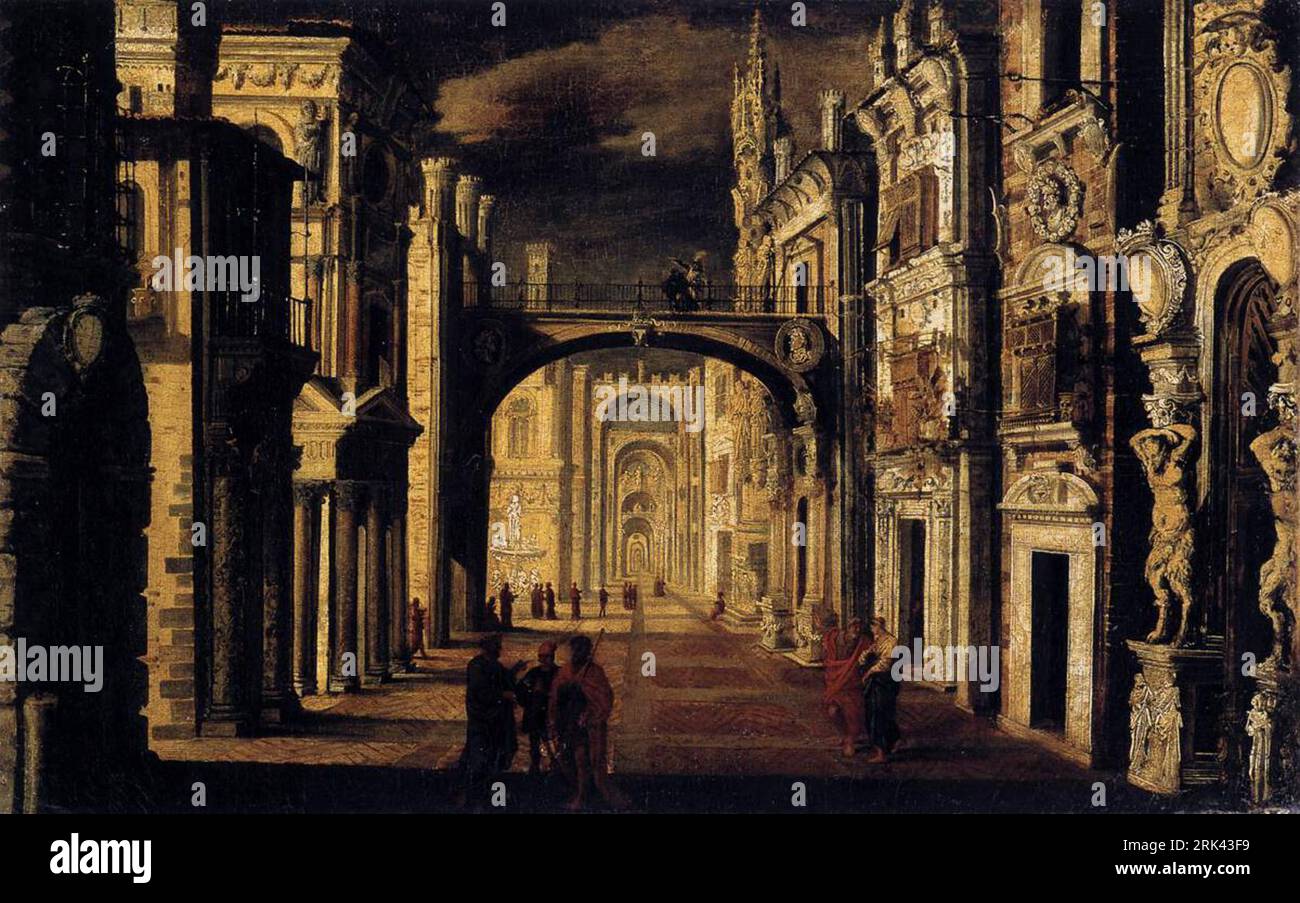 Bélisaire reconnu par un de ses soldats vers 1630 par François de nomé Banque D'Images