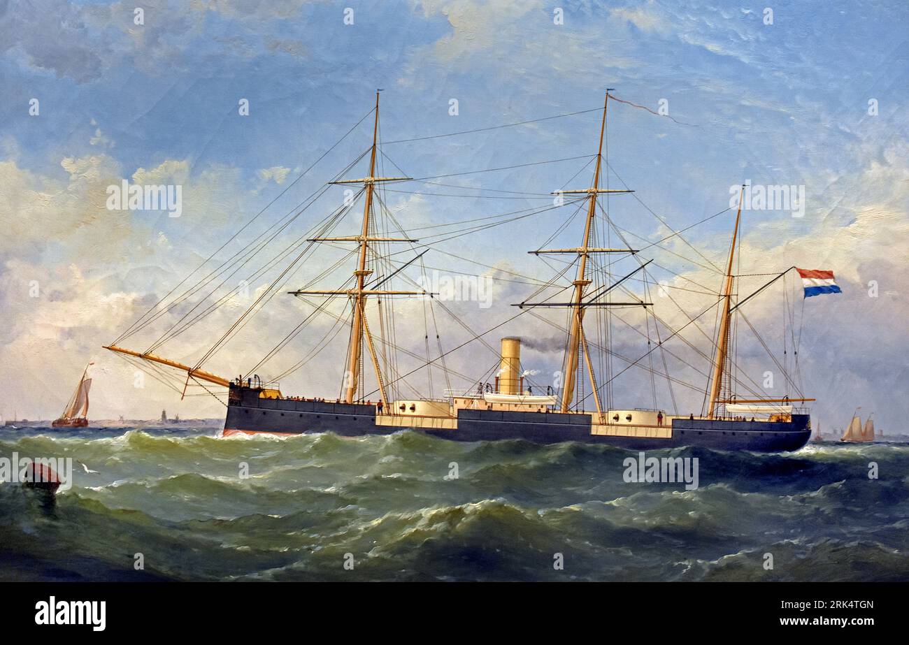ZR MS ramtorenschip Prins Hendrick der Nederlanden 1866-1899 Dutch, pays-Bas, Banque D'Images