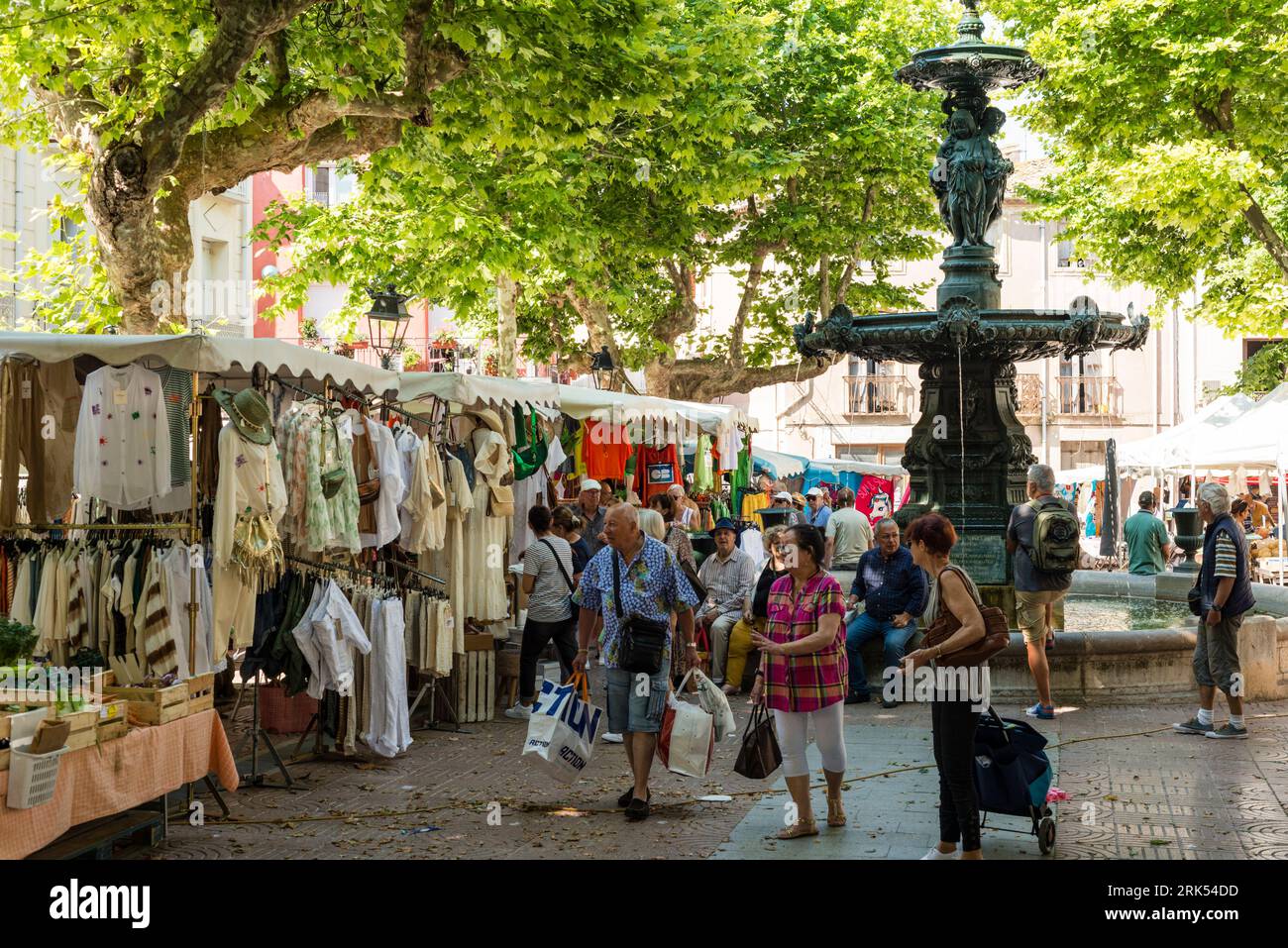 Marché extérieur, Meze, Hérault, Occitanie, France Banque D'Images