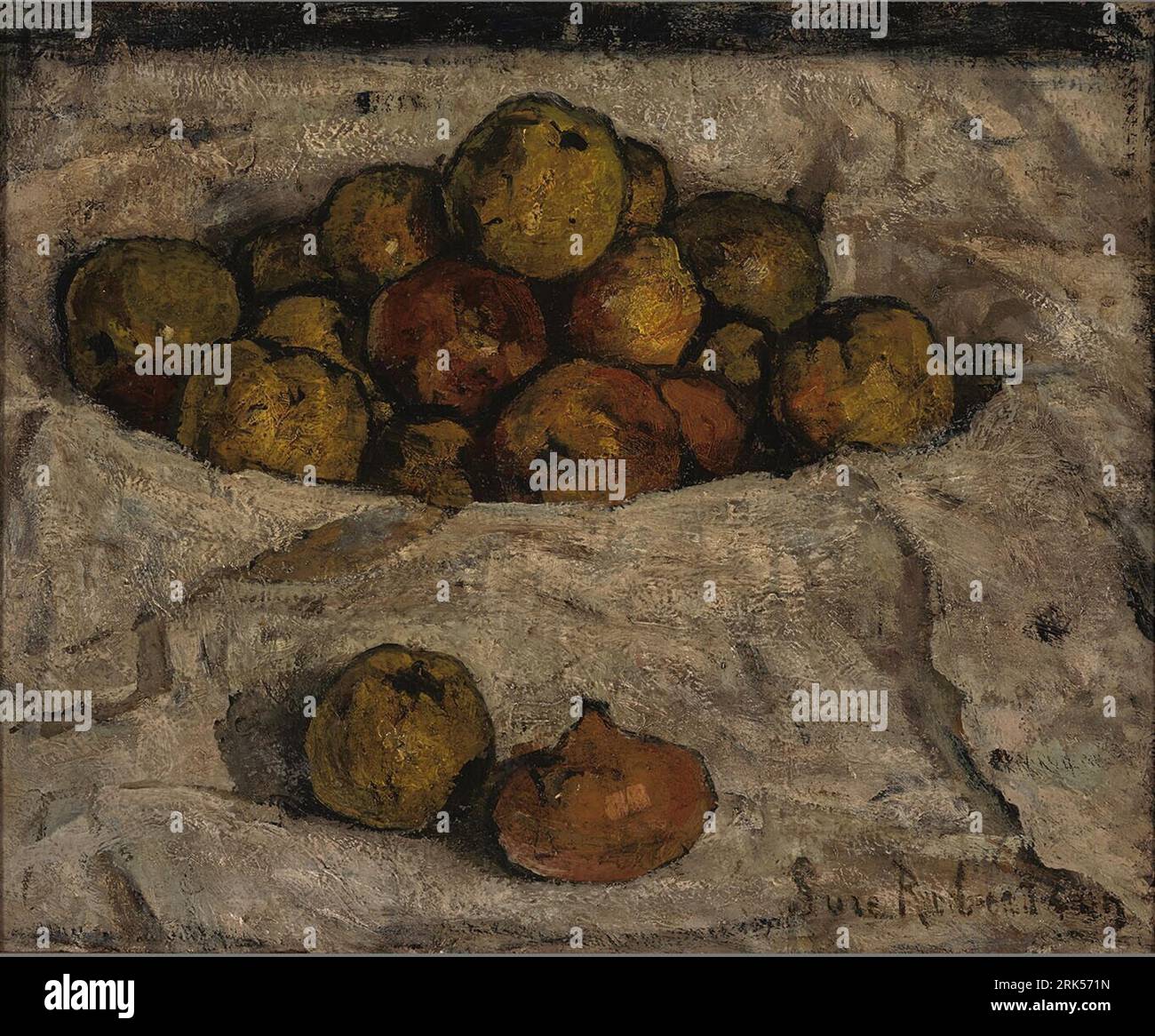 Nature morte avec pommes 1902 par Suze Robertson Banque D'Images