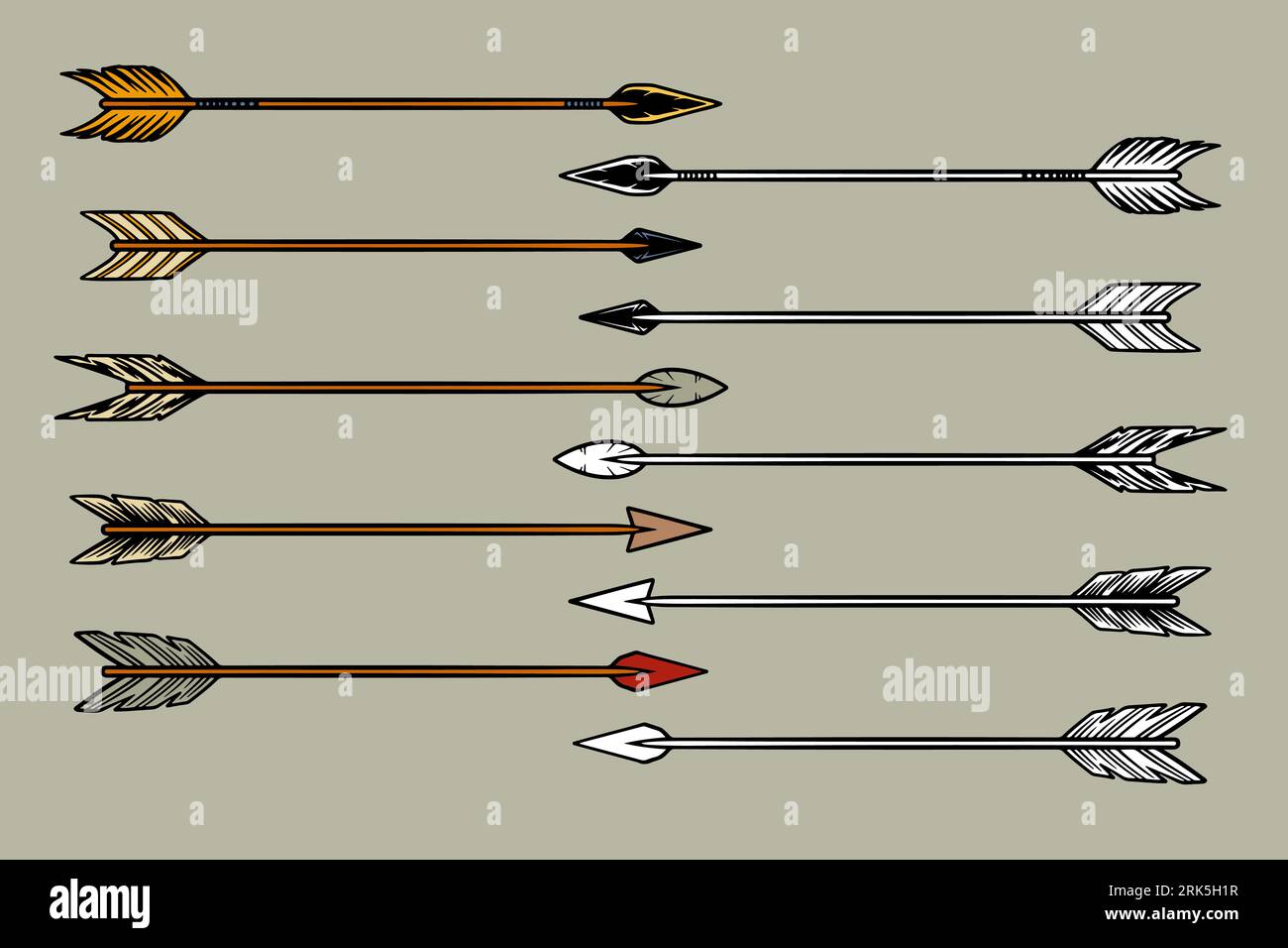 icônes de flèche définies pour l'illustration vectorielle de jeux Illustration de Vecteur