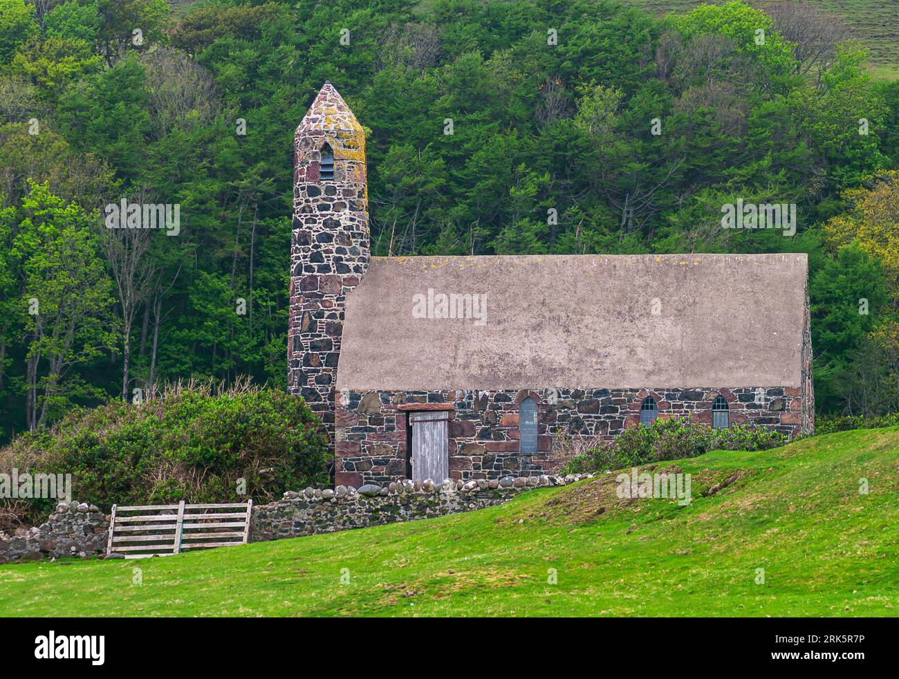 Église St Columba ou Église Rhu sur l'île Hébridée de Canna Banque D'Images