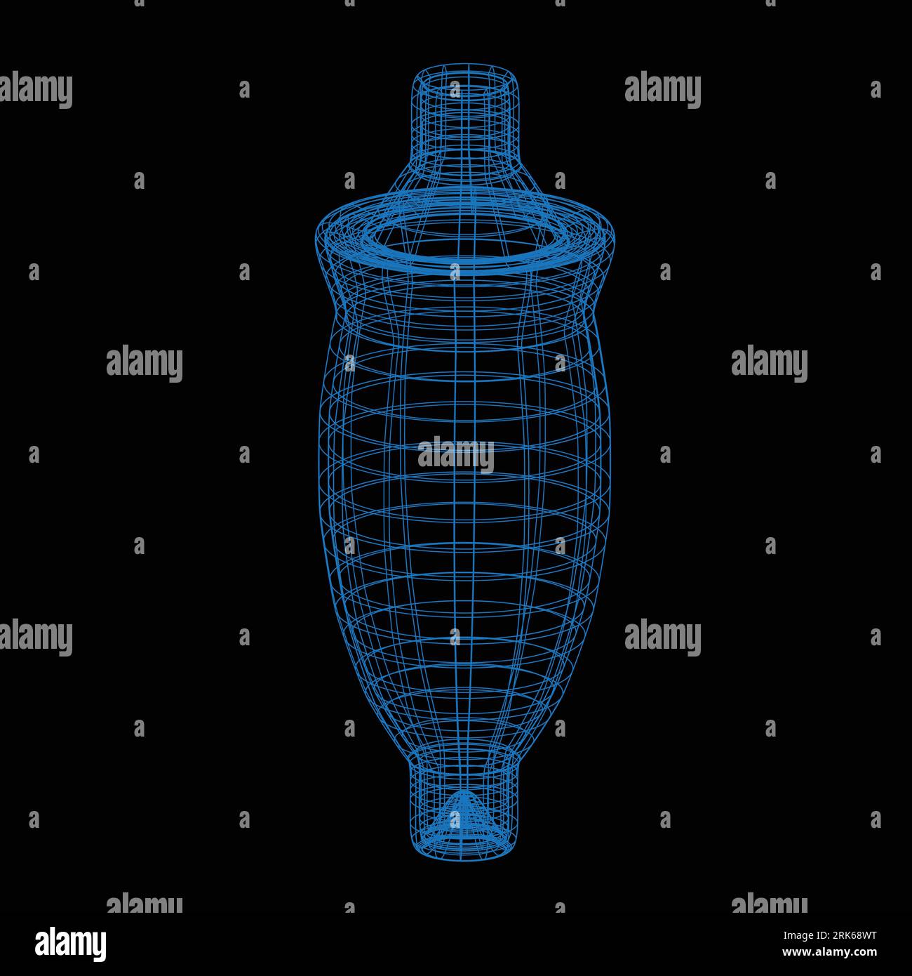 Grille de maille 3D, fil de filet, vecteur. Filaire 3D ou réseau géométrique en lignes ou en trames de grille maillée, objet scientifique et technologique Illustration de Vecteur