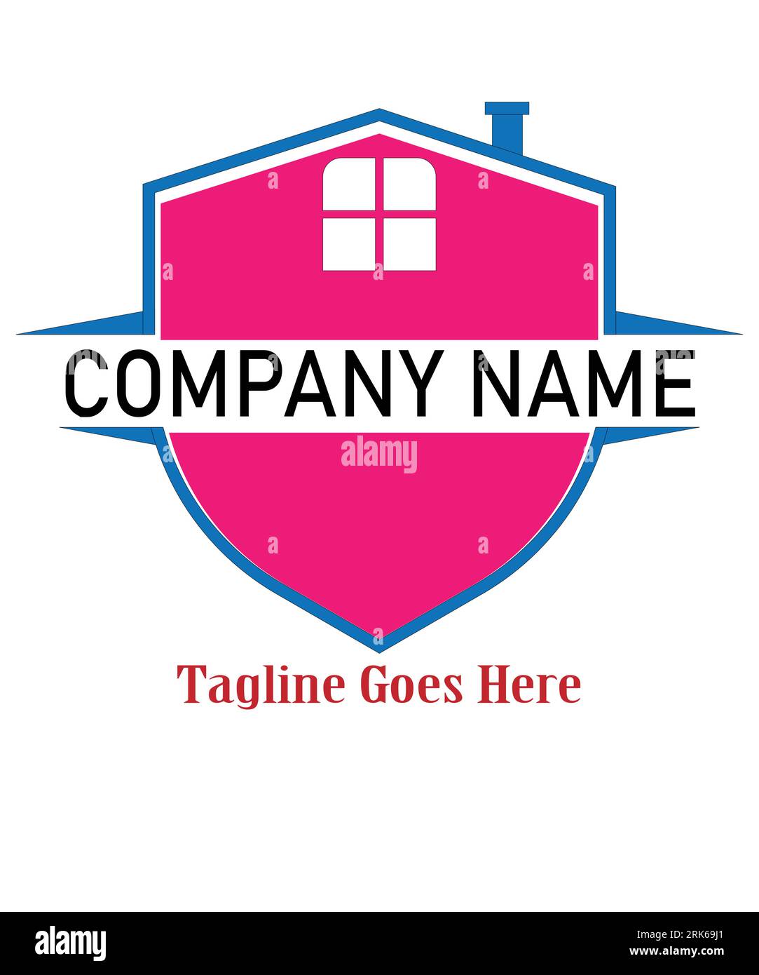 Identité de marque design de logo d'entreprise et minimaliste Illustration de Vecteur