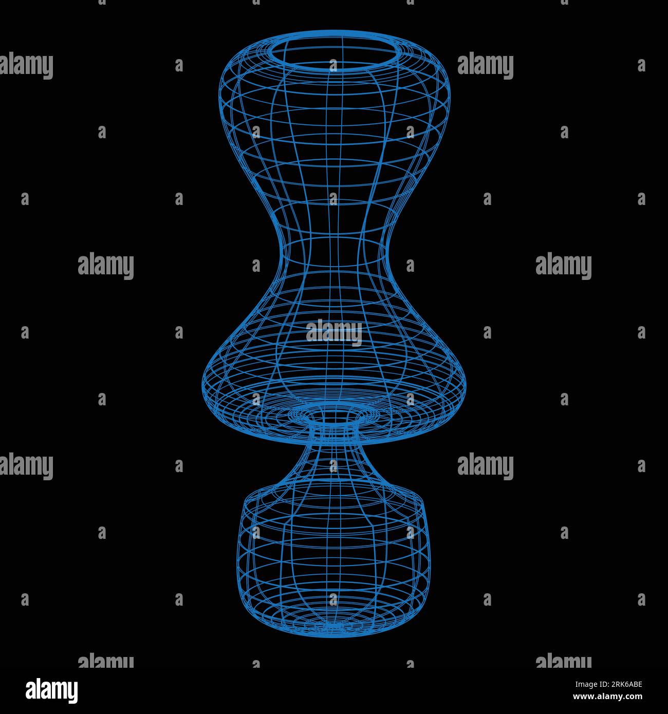Grille de maille 3D, fil de filet, vecteur. Filaire 3D ou réseau géométrique en lignes ou en trames de grille maillée, objet scientifique et technologique Illustration de Vecteur