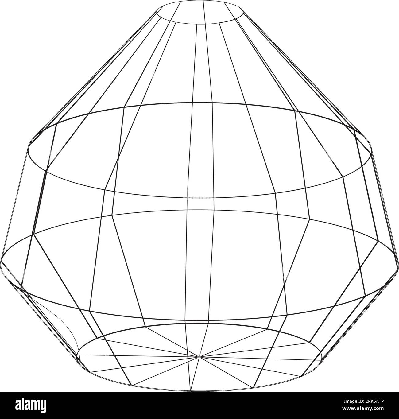 Grille de maille 3D, fil de filet, vecteur. Filaire 3D ou réseau géométrique en lignes ou en trames de grille maillée, objet scientifique et technologique Illustration de Vecteur