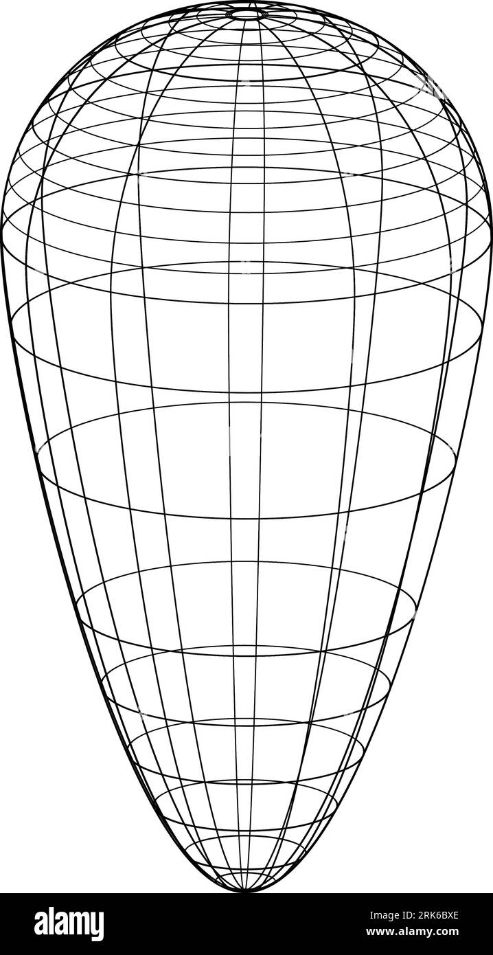 Grille de maille 3D, fil de filet, vecteur. Filaire 3D ou réseau géométrique en lignes ou en trames de grille maillée, objet scientifique et technologique Illustration de Vecteur