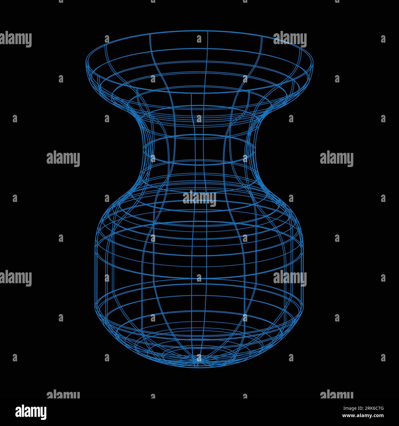 Grille de maille 3D, fil de filet, vecteur. Filaire 3D ou réseau géométrique en lignes ou en trames de grille maillée, objet scientifique et technologique Illustration de Vecteur