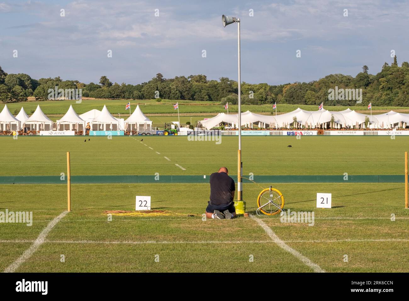 La Cowdray Gold Cup est située à Midhurst, West Sussex, Royaume-Uni. Banque D'Images