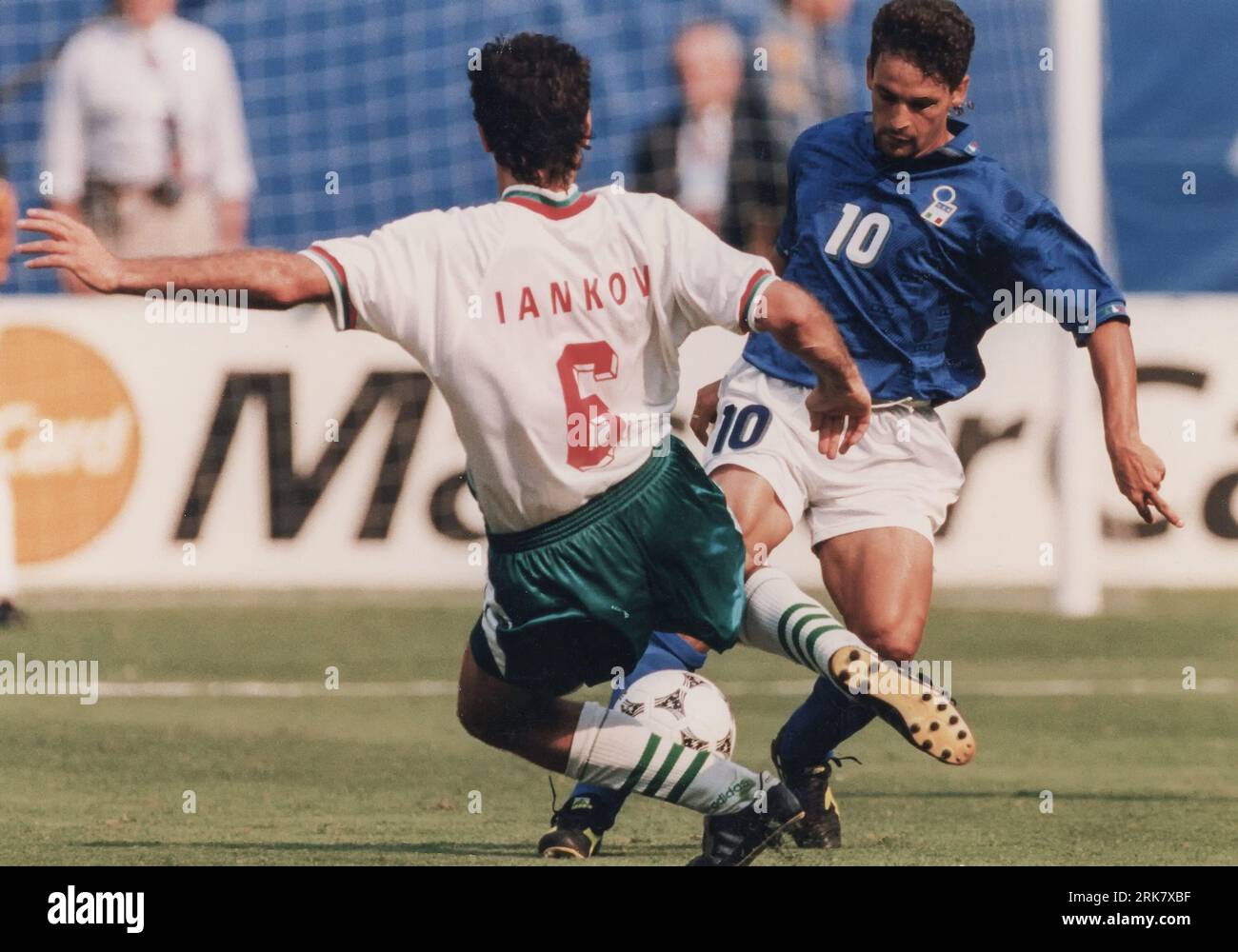 Italie vs Bulgarie dans la coupe du monde 1994 Banque D'Images