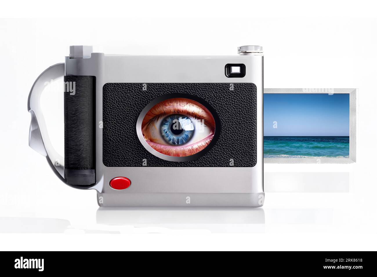 Caméra numérique pour la technologie biologique de l'oeil humain Banque D'Images