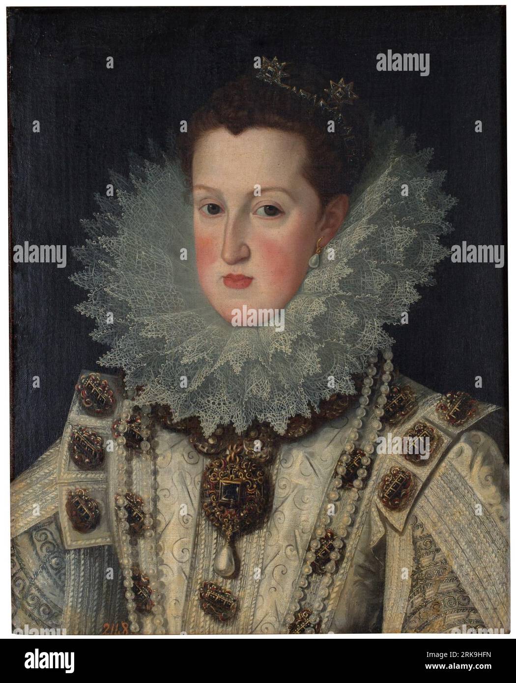 Margarita de Austria, reina de España Principios del siglo XVII de Bartolomé González y Serrano Banque D'Images