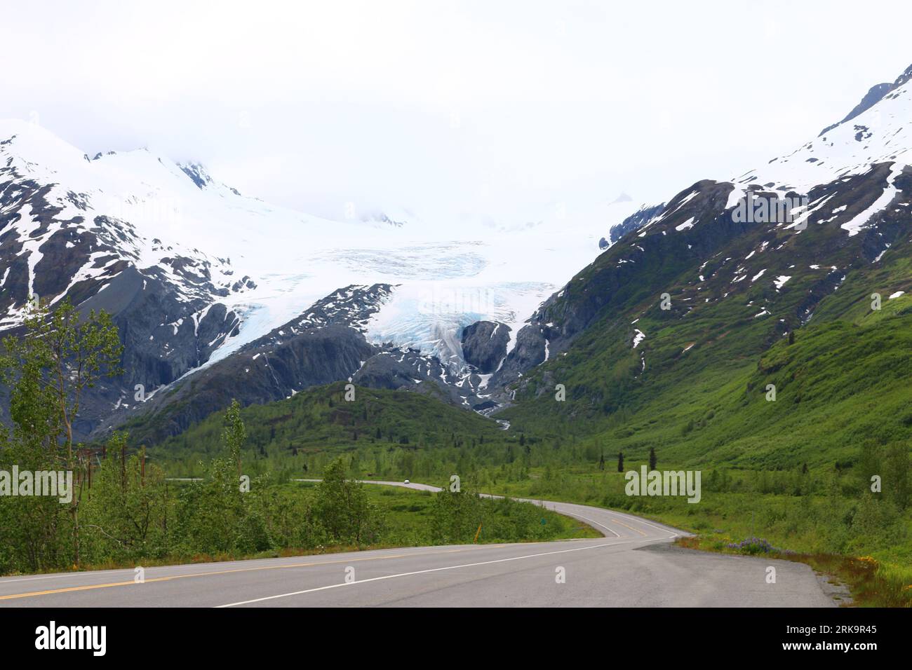 Chugach Mountains en Alaska Banque D'Images