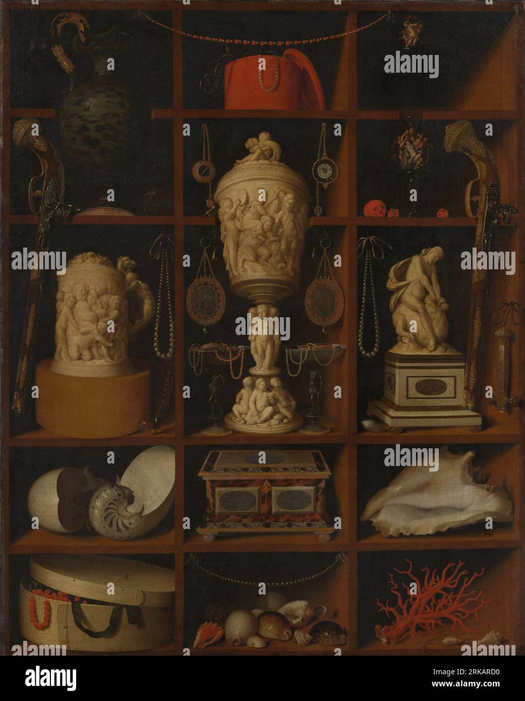 Cabinet de collectionneurs 1664 de Georg Hainz Banque D'Images