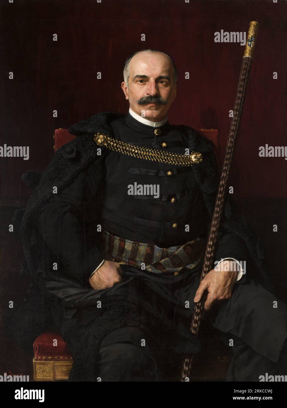 Portrait de Eustachy Sanguszko 1896 par Kazimierz Pochwalski Banque D'Images