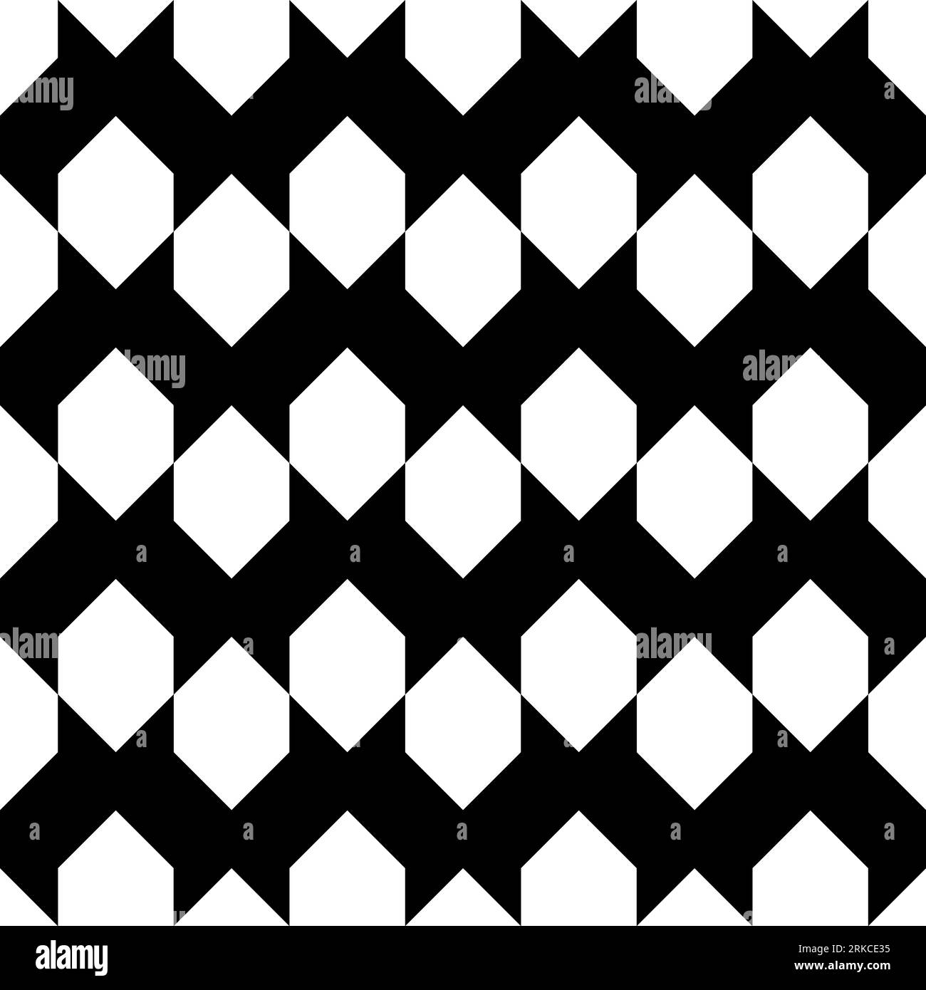 Motif sans couture avec motifs géométriques en noir et blanc Banque D'Images