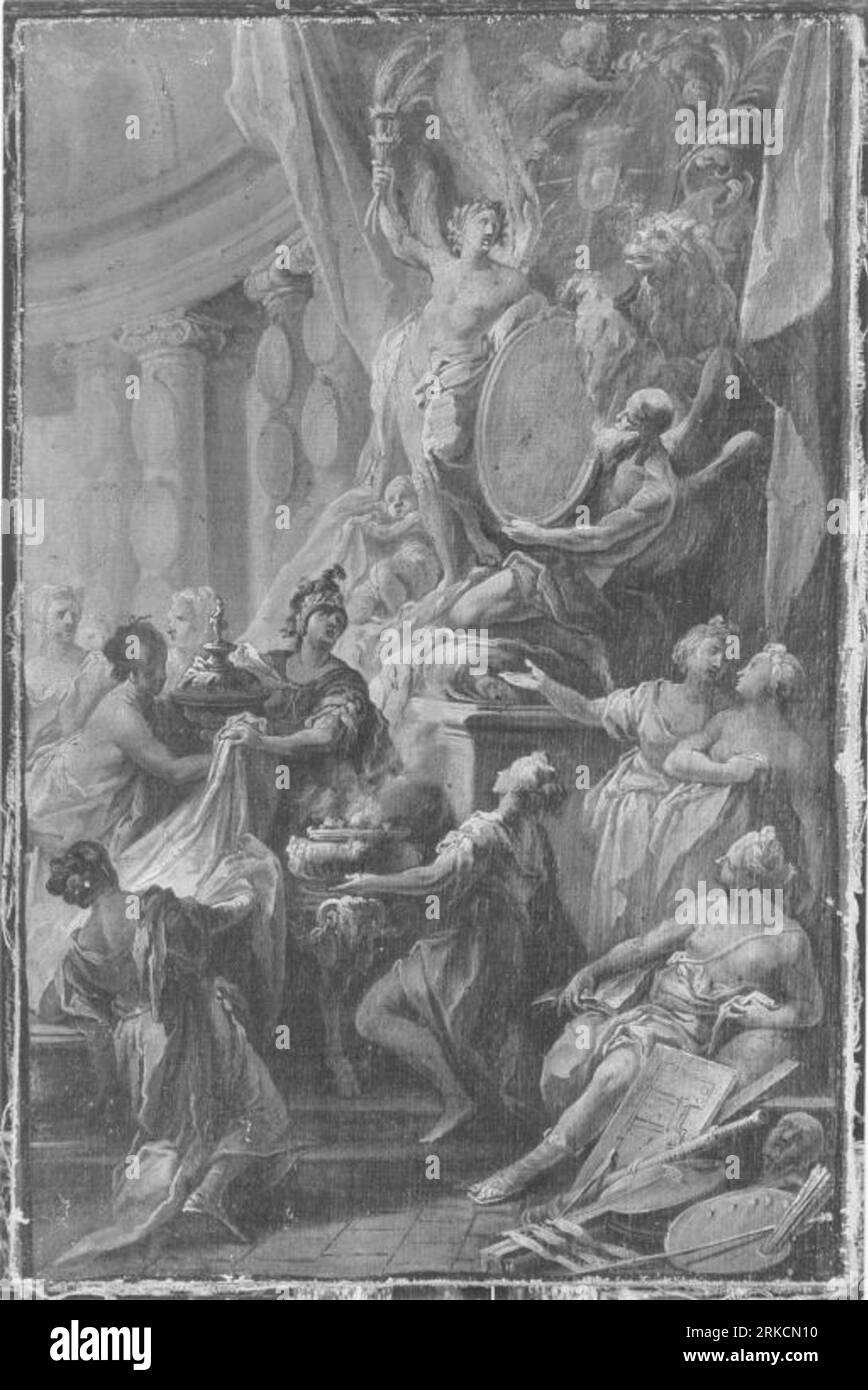 Huldigung an Kurfürst Maximilian III Joseph von Bayern 1770 de Christian Winck Banque D'Images