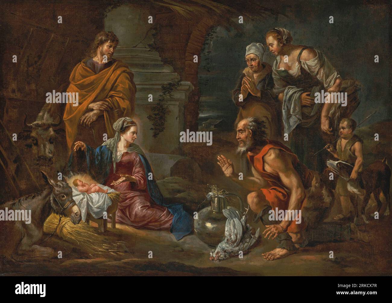 Nativité entre 1630 et 1672 par Abraham Willemsens Banque D'Images