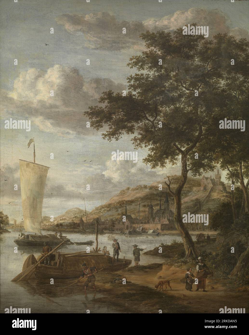 Vue du Necker entre 1601 et 1700 par Jacobus Storck Banque D'Images