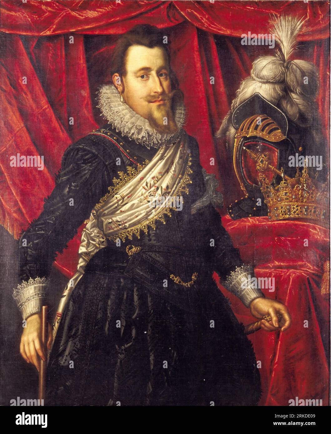 Christian IV., ca. 1612 circa 1612 par Pieter Isaacsz Banque D'Images