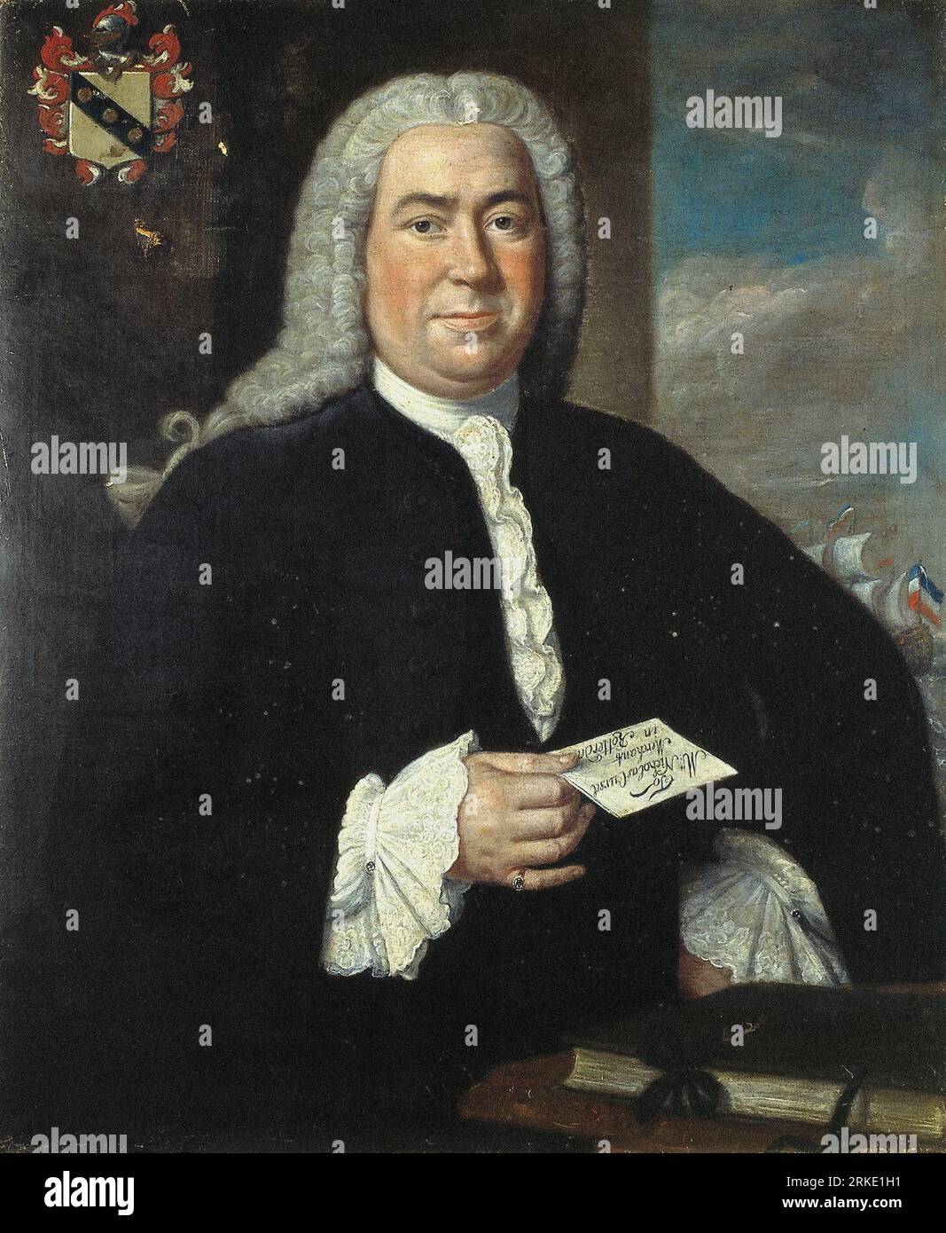 Nicolaas Oursel (1705-1770) entre 1745 et 1754 par Harmen Serin Banque D'Images