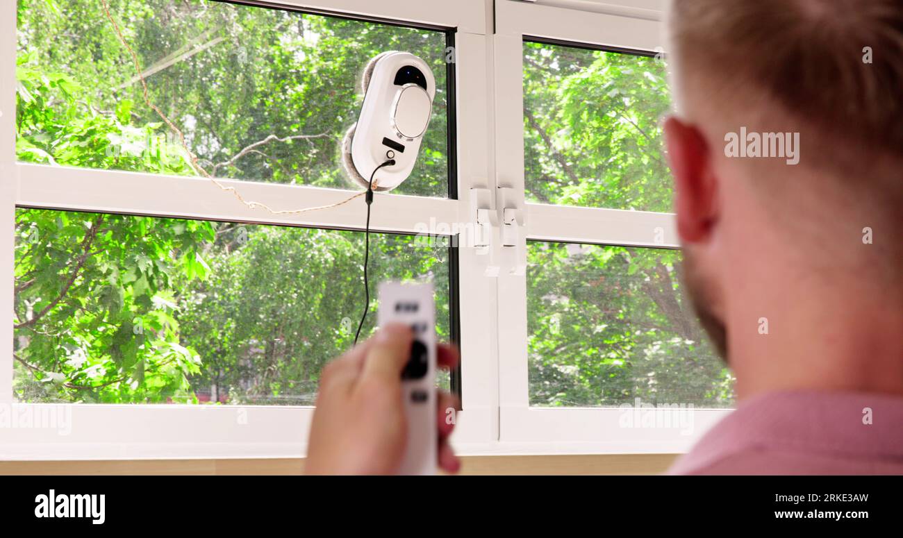 Lave-glace automatique. Machine pour appareils robotisés Banque D'Images