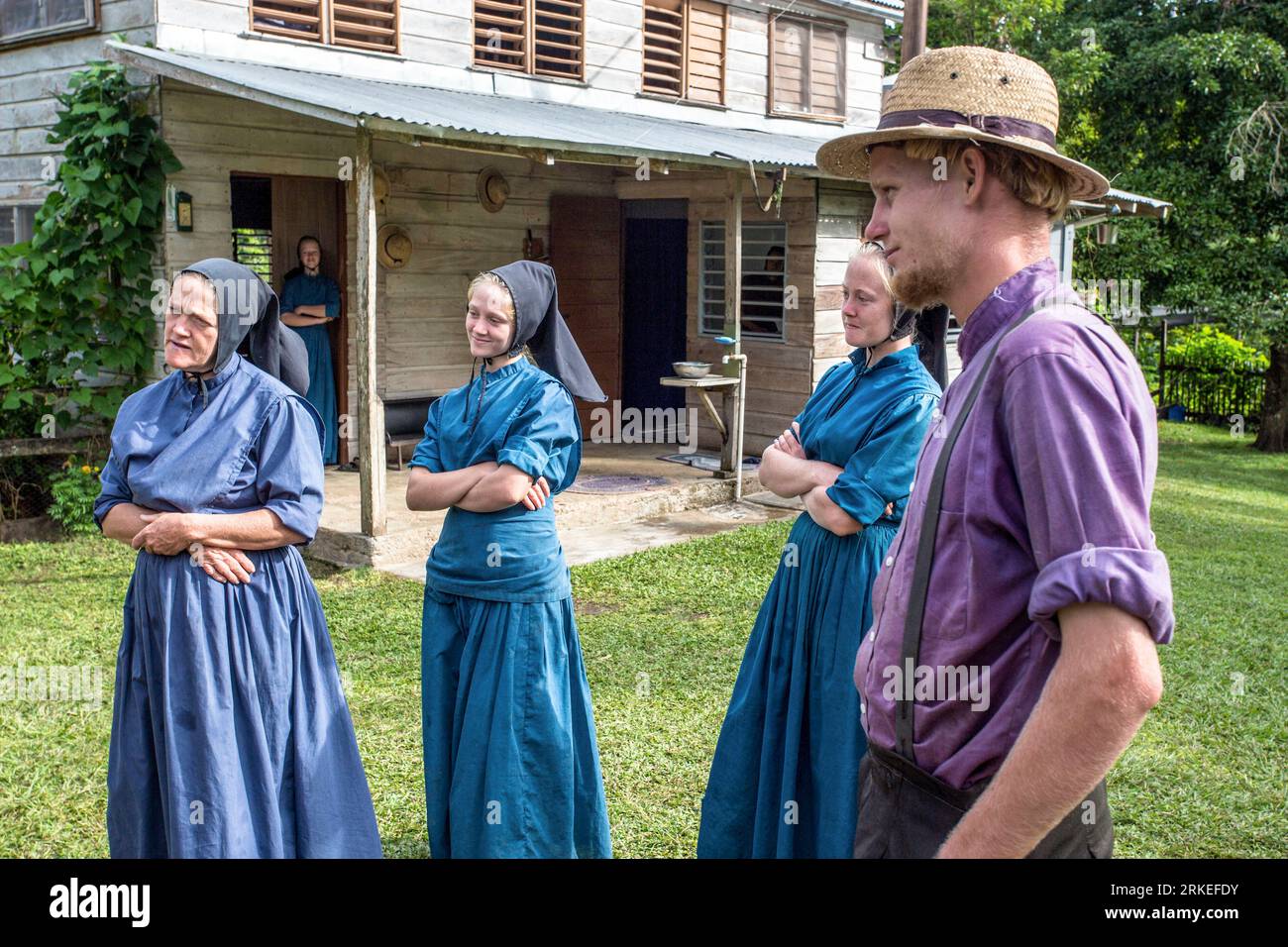 Mennonites Banque D'Images