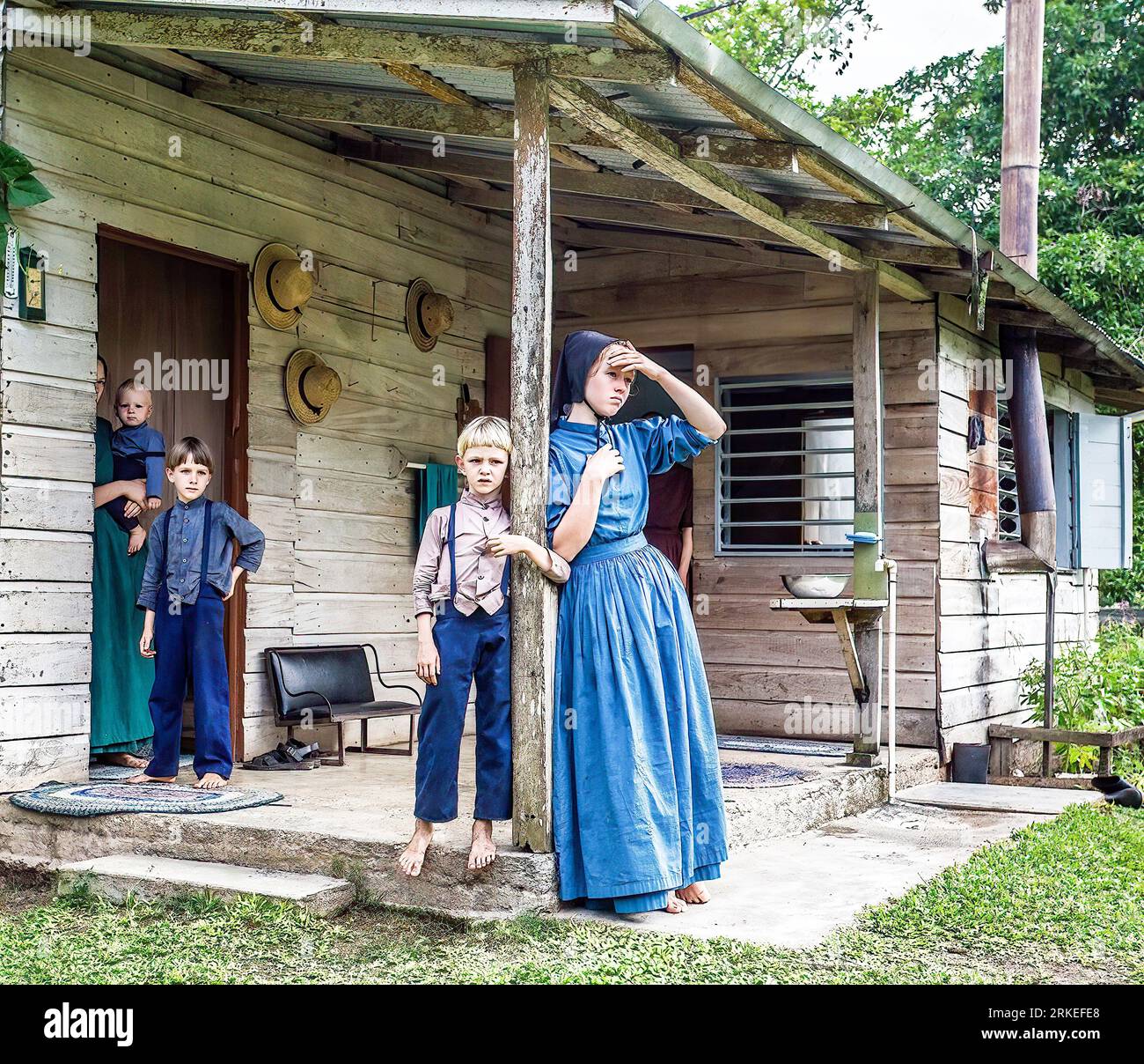 Mennonites Banque D'Images