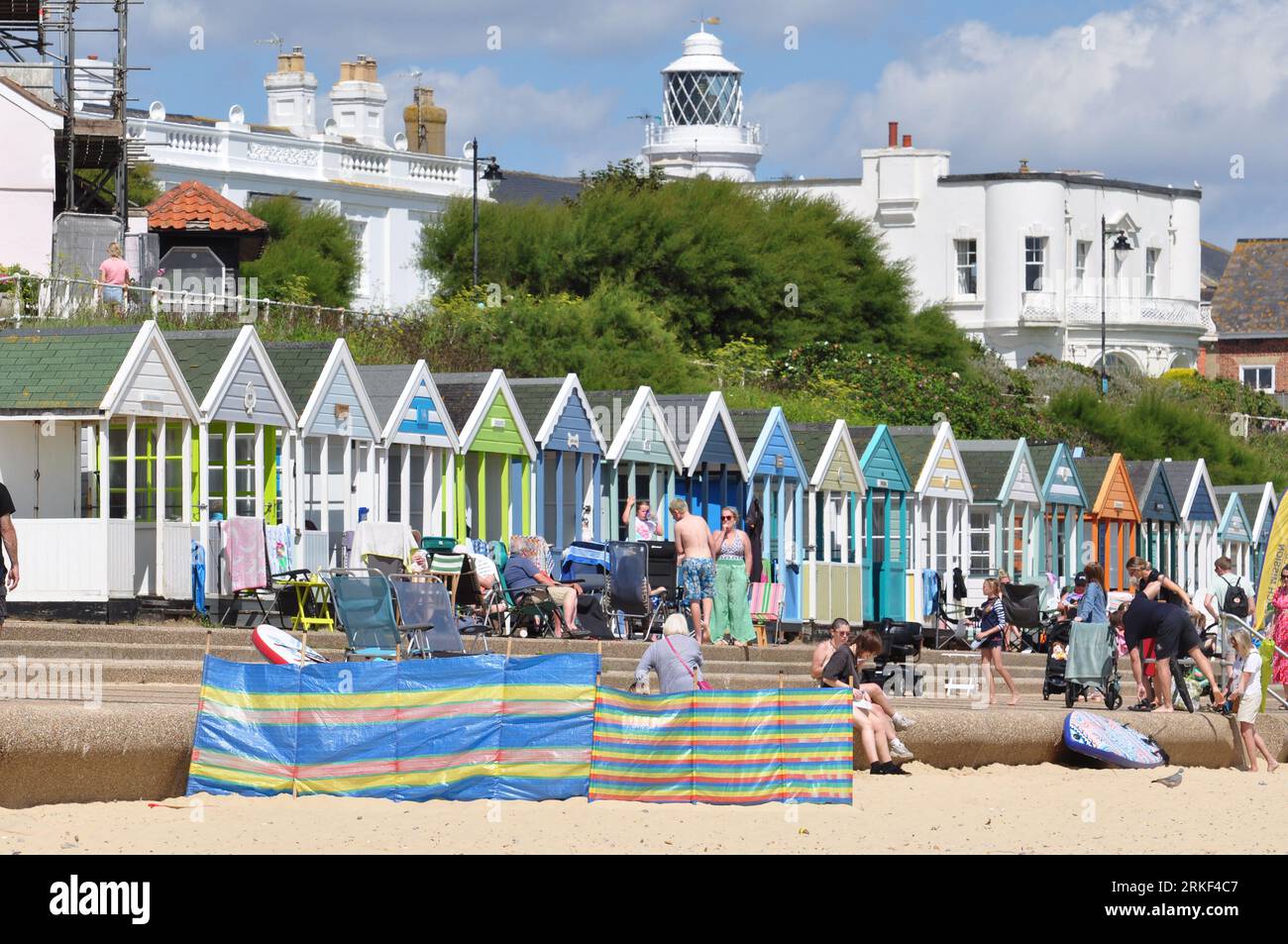 Southwold Beach Huts, Suffolk, Angleterre, Royaume-Uni Banque D'Images