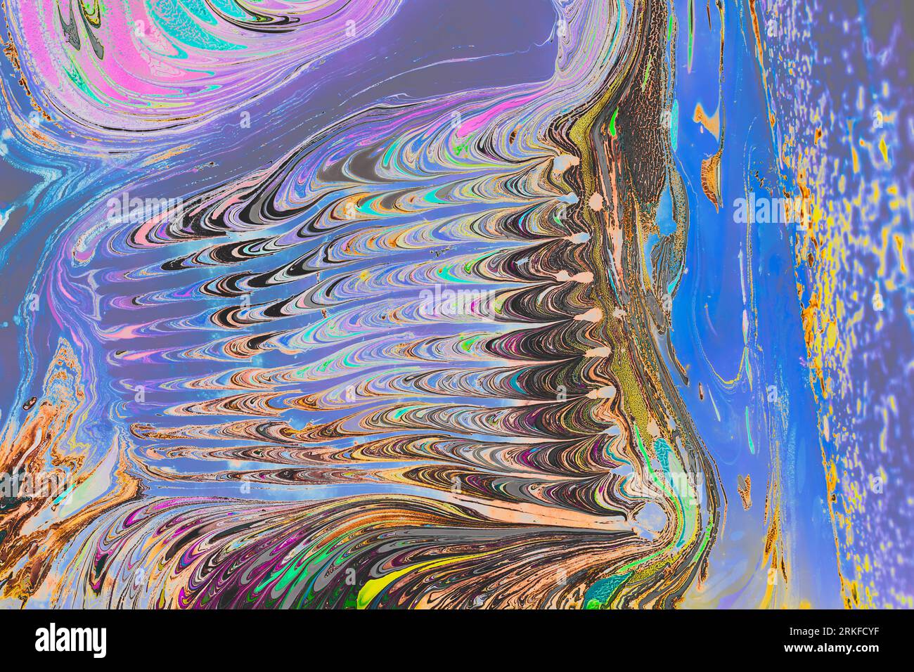 Motifs de peinture colorés comme texture d'arrière-plan de l'art abstrait Banque D'Images