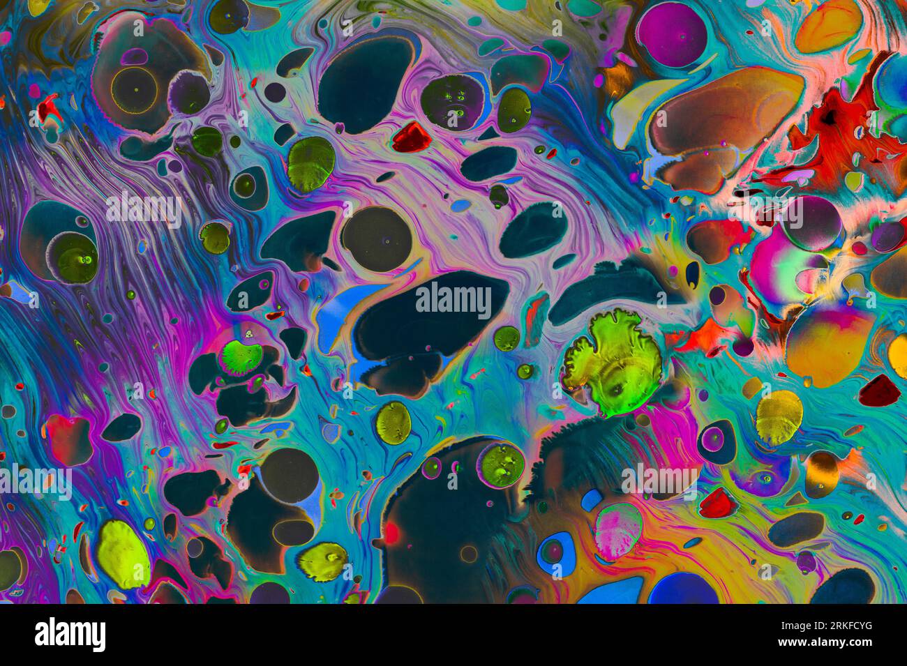 Motifs de peinture colorés comme texture d'arrière-plan de l'art abstrait Banque D'Images