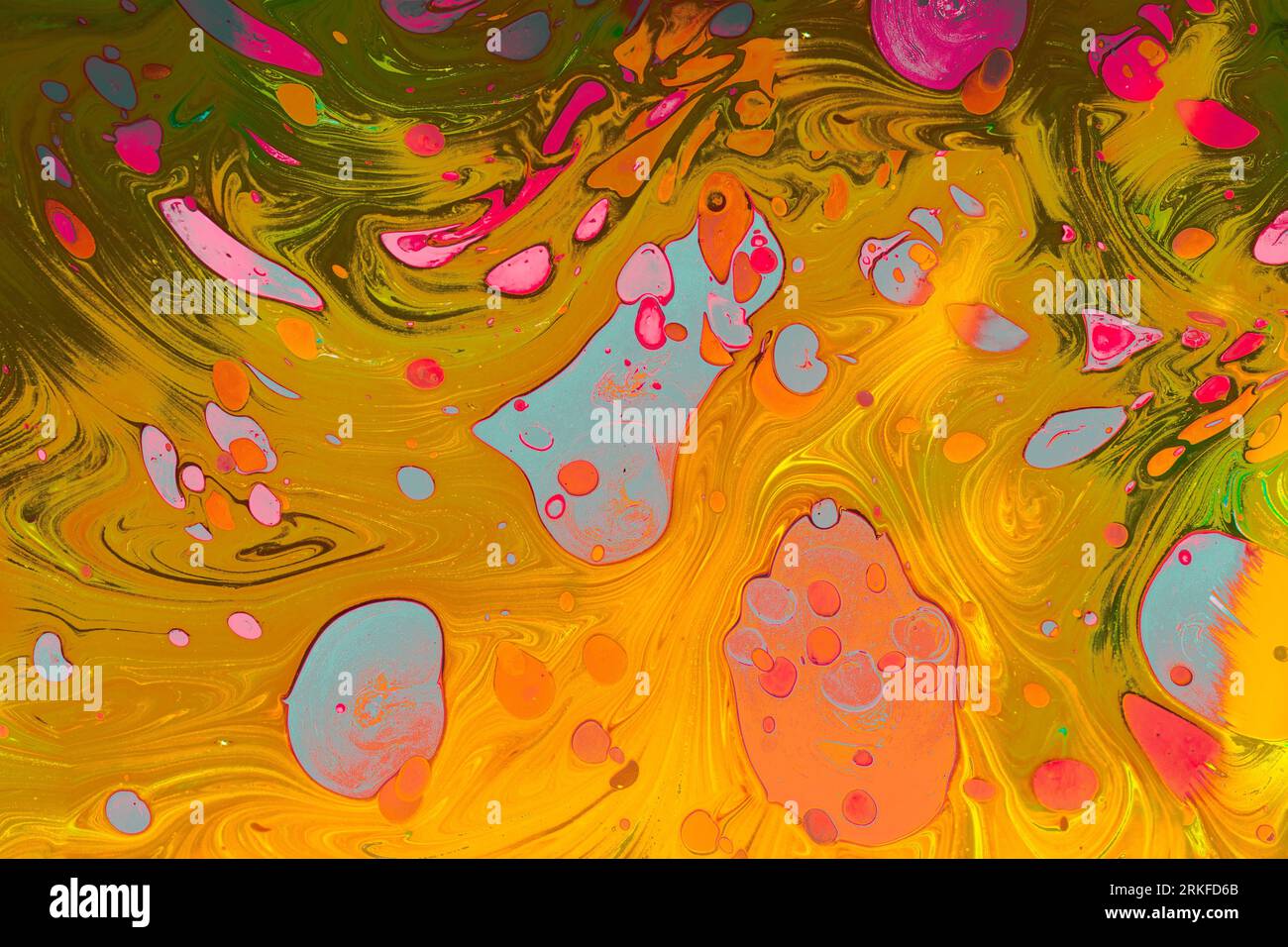 Motifs de peinture colorés comme texture d'arrière-plan de l'art abstrait Banque D'Images