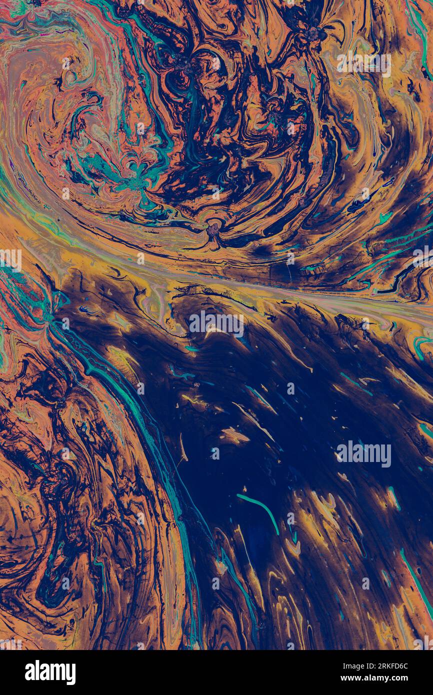 Motifs de peinture colorés comme texture d'arrière-plan de l'art abstrait Banque D'Images