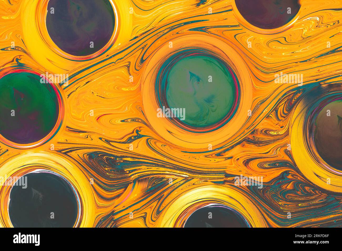 Motifs de peinture colorés comme texture d'arrière-plan de l'art abstrait Banque D'Images