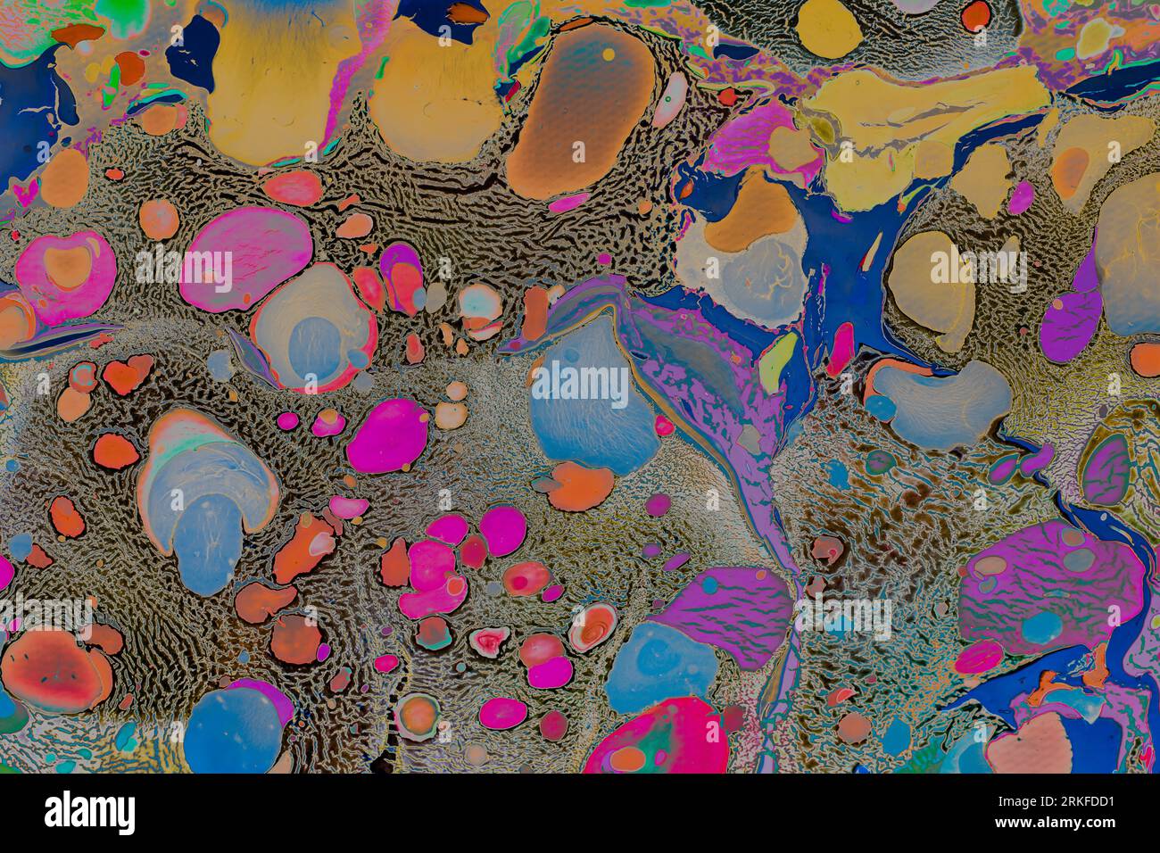 Motifs de peinture colorés comme texture d'arrière-plan de l'art abstrait Banque D'Images
